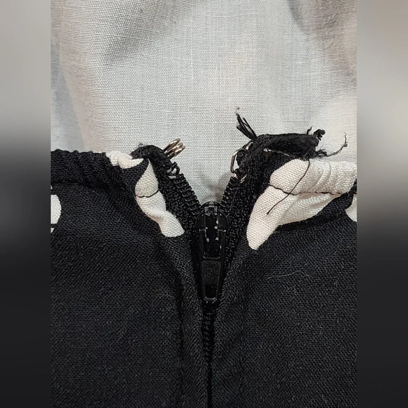 Rare Editions halter black and white floral dress with tulle hem Size 4T - Picture 7 of 9